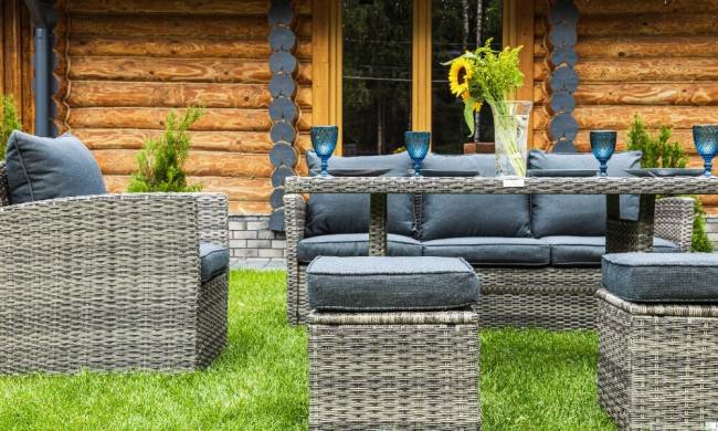 Комплект мебели ZOYA из искусственного ротанга (серый)