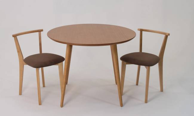 Стол Монте К 100 натур со стульями Франк натур велюр коричневый