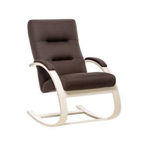 Кресло-качалка Leset Милано Слоновая кость Malmo 28 (коричневый) Кресло-качалка Leset Милано Слоновая кость Malmo 28 (коричневый)