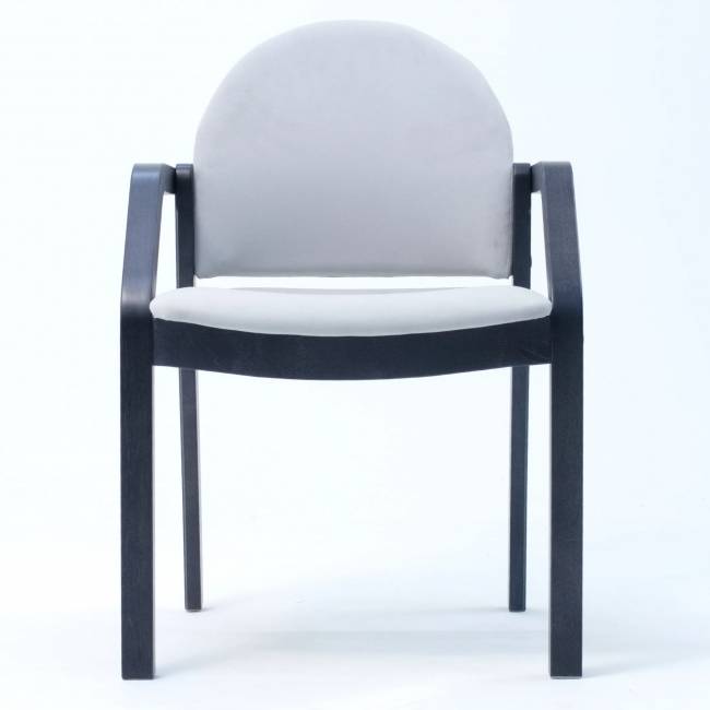 Стул-кресло Джуно 2.0 чёрное дерево/серый Стул-кресло Джуно 2.0 чёрное дерево/серый