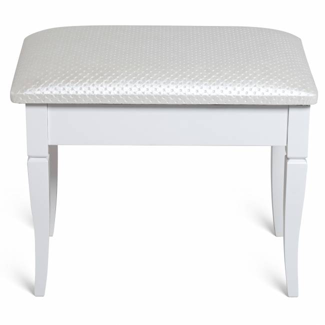 Банкетка Ретро М с ящиком белый, ткань экокожа белый Банкетка Ретро М с ящиком белый, ткань экокожа белый