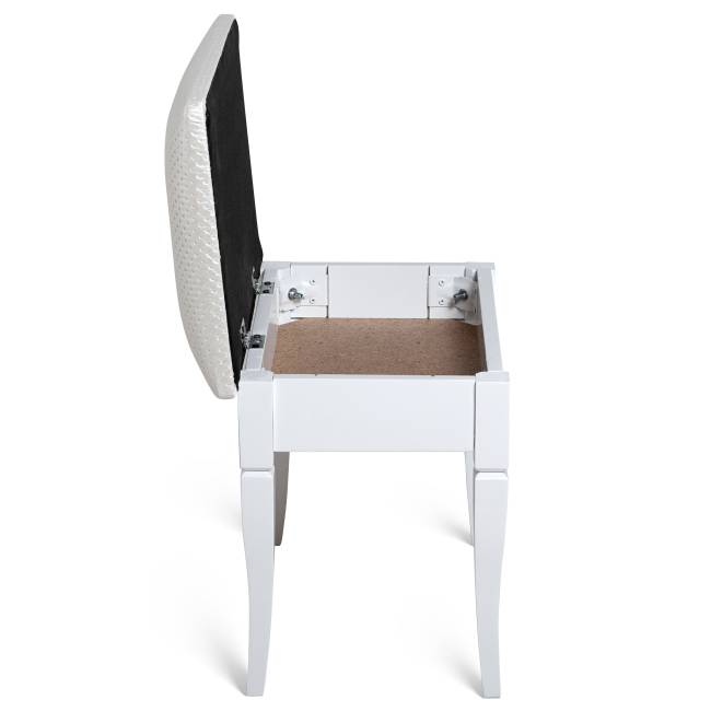 Банкетка Ретро М с ящиком белый, ткань экокожа белый Банкетка Ретро М с ящиком белый, ткань экокожа белый