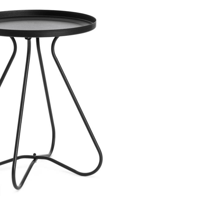 Столик журнальный GLAND 1 шт. в упаковке металл, 40*40*45см, черный черный металл Столик журнальный GLAND 1 шт. в упаковке металл, 40*40*45см, черный черный металл