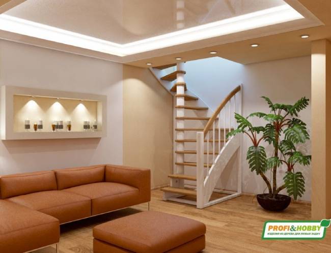 Деревянная лестница К-005м/1