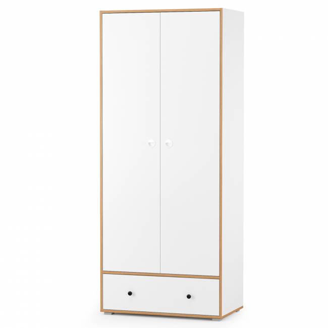 Мебель в детскую комнату для двоих детей Вуди № 29 цвет белый премиум/дуб крафт золотой