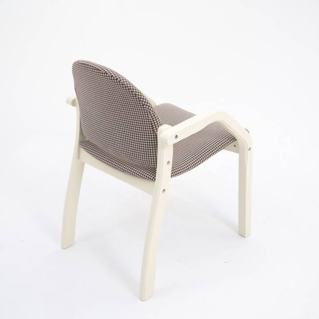 Стул-кресло Джуно 2.0 слоновая кость/гусиная лапка Стул-кресло Джуно 2.0 слоновая кость/гусиная лапка