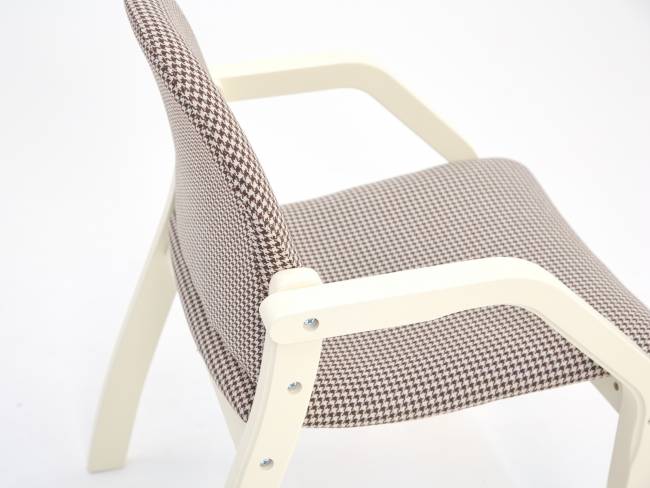 Стул-кресло Джуно 2.0 слоновая кость/гусиная лапка Стул-кресло Джуно 2.0 слоновая кость/гусиная лапка