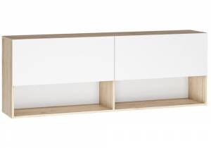 Алетра ПЛ01-1600 дуб крафт серый / глянец белый