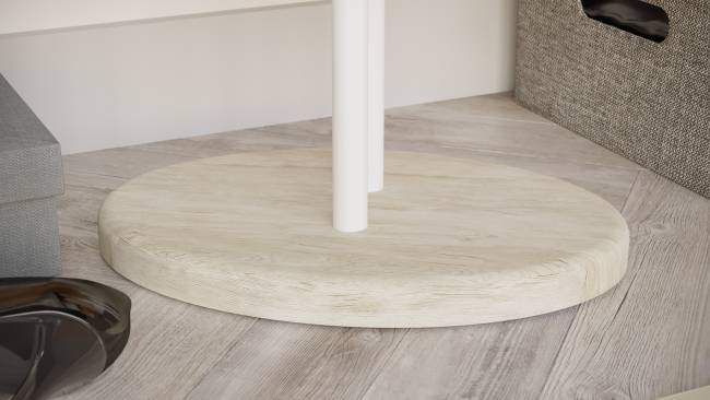 Вешалка Калифорния Напольная, дуб беленый/белый Вешалка Калифорния Напольная, дуб беленый/белый