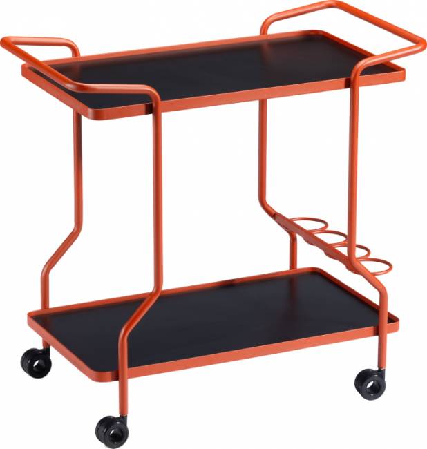 Cтол ламинированный сервировочный Brut кирпичный, черный 885х430х820 мм Cтол ламинированный сервировочный Brut кирпичный, черный 885х430х820 мм