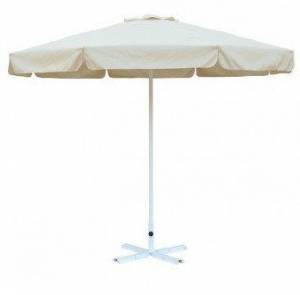 Зонт Митек D2,5 м круглый с воланом, алюминий, с подставкой