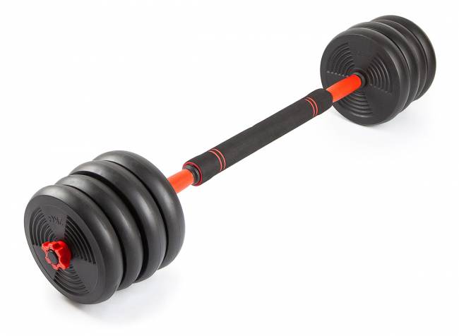 Набор гантелей со штангой и гирями 6 в 1 AMETIST 30 кг Набор гантелей со штангой и гирями 6 в 1 AMETIST 30 кг