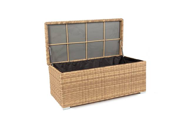 "Порту" сундук водонепроницаемый из искусственного ротанга, цвет соломенный "Порту" сундук водонепроницаемый из искусственного ротанга, цвет соломенный