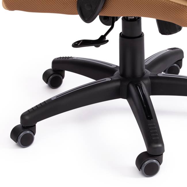 Кресло CHIEF кож/зам/ткань, бежевый/бронза, 36-34/21