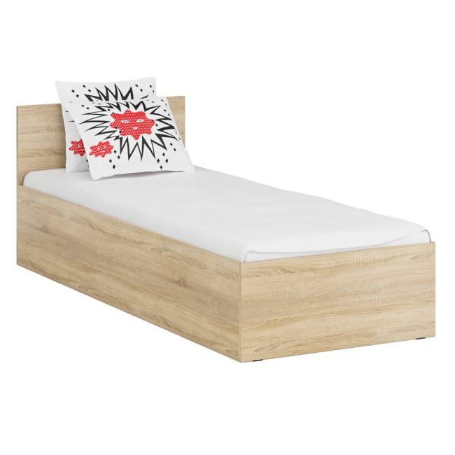 Кровать односпальная 800 с угловым шкафом Стандарт цвет дуб сонома Кровать односпальная 800 с угловым шкафом Стандарт цвет дуб сонома