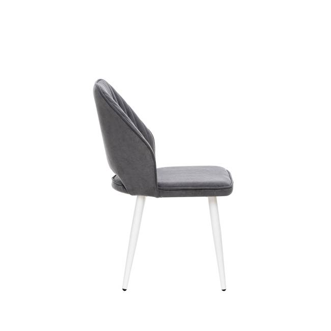 Стул Leset Арман 360 (поворотный механизм) Графит Белый