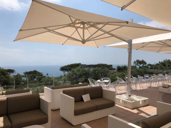 Зонт профессиональный 4х4 м Galileo Maxi Starwhite белый, слоновая кость 4000х4000 мм