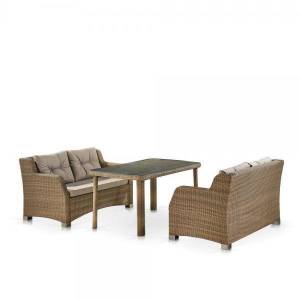 Комплект плетеной мебели T51B/S51B-W65 Light brown