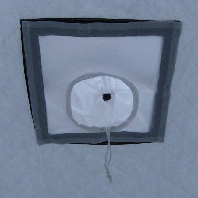 Палатка зимняя куб СЛЕДОПЫТ, 2-х местная, 3 слоя, цв. бело-синий Палатка зимняя куб СЛЕДОПЫТ, 2-х местная, 3 слоя, цв. бело-синий