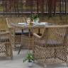 "Латте" плетеное кресло из искусственного ротанга, цвет соломенный "Латте" плетеное кресло из искусственного ротанга, цвет соломенный