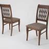 Обеденная группа Вивальди 120 со стульями Рич/ ромб коричневый, Орех