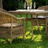 "Сицилия" обеденная группа плетеная, цвет соломенный
