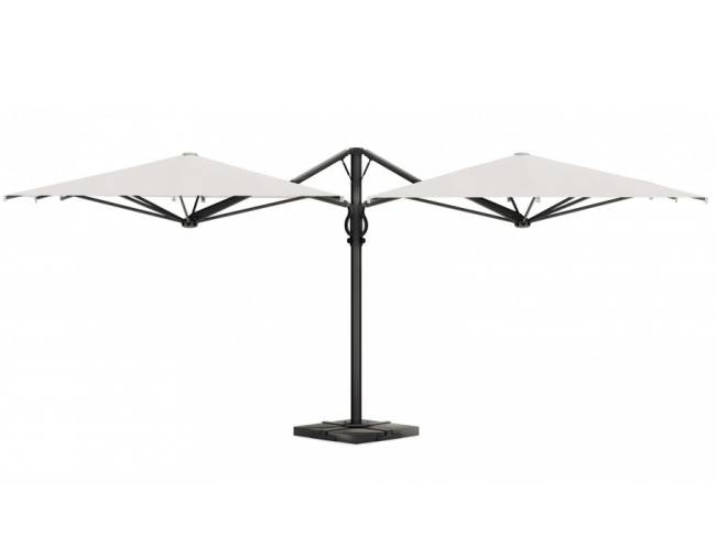 Зонт профессиональный двухкупольный 2.9х6.3 м Galaxia Dual T Carbon антрацит, слоновая кость 2900х6300 мм Зонт профессиональный двухкупольный 2.9х6.3 м Galaxia Dual T Carbon антрацит, слоновая кость 2900х6300 мм