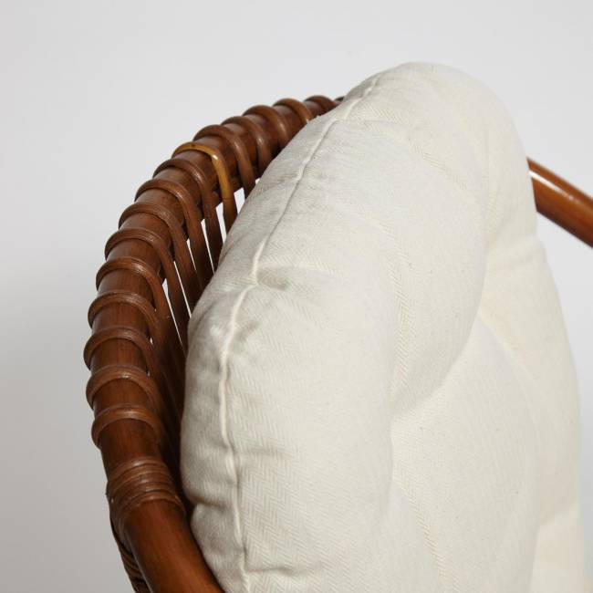 ТЕРРАСНЫЙ КОМПЛЕКТ " NEW BOGOTA " (2 кресла + стол) /с подушками/ ротанг, кресло 61х67х78,5 см, диаметр стола 50см, coco brown (коричневый кокос) coco brown (коричневый кокос) ротанг