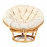 Кресло PAPASAN/ПАПАСАН 23/01 W  /с подушкой/ диаметр подушки 129 см, 115х101х104 см, Honey (мед), ткань Старт Honey (мед)