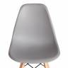 Стул CINDY (EAMES) (mod. 1801) дерево бук/металл/сиденье пластик, 45x51x82 см, Light grey (светло-серый) (Комплект из 4 шт.) Light grey (светло-серый) дерево бук/металл/сиденье пластик