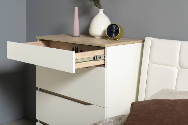 Муссон Кровать 1600 с подъёмным механизмом с тумбой TV 13.276 и зеркалом СВК цвет белый/чёрный/дуб эндгрейн элегантный/кожзам белый Муссон Кровать 1600 с подъёмным механизмом с тумбой TV 13.276 и зеркалом СВК цвет белый/чёрный/дуб эндгрейн элегантный/кожзам белый