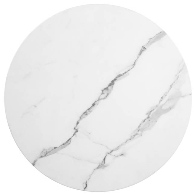 Набор кофейных столиков Tango белый мрамор с чёрными ножками, 2шт Набор кофейных столиков Tango белый мрамор с чёрными ножками, 2шт