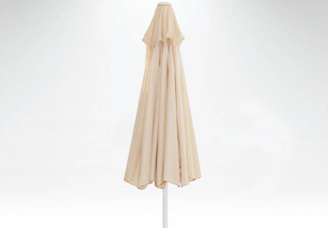 Зонт пляжный профессиональный Ø2.5 м Kiwi Clips серебристый, красный Ø2500 мм Зонт пляжный профессиональный Ø2.5 м Kiwi Clips серебристый, красный Ø2500 мм