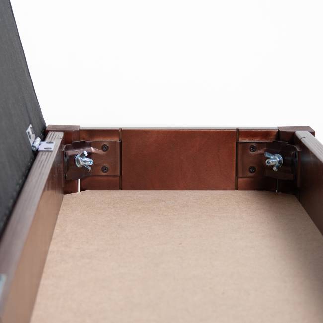 Банкетка Вивальди М с ящиком средне-коричневый, ткань полоса коричн. Банкетка Вивальди М с ящиком средне-коричневый, ткань полоса коричн.