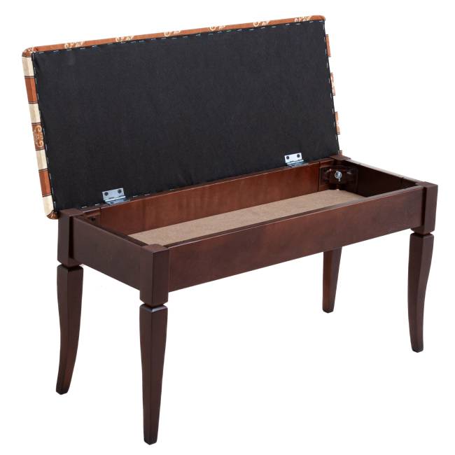 Банкетка Вивальди М с ящиком средне-коричневый, ткань полоса коричн. Банкетка Вивальди М с ящиком средне-коричневый, ткань полоса коричн.