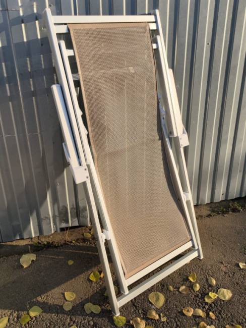 Кресло-шезлонг текстиленовое складное Sdraio серебристый, серо-коричневый 690х1050х1090 мм Кресло-шезлонг текстиленовое складное Sdraio серебристый, серо-коричневый 690х1050х1090 мм