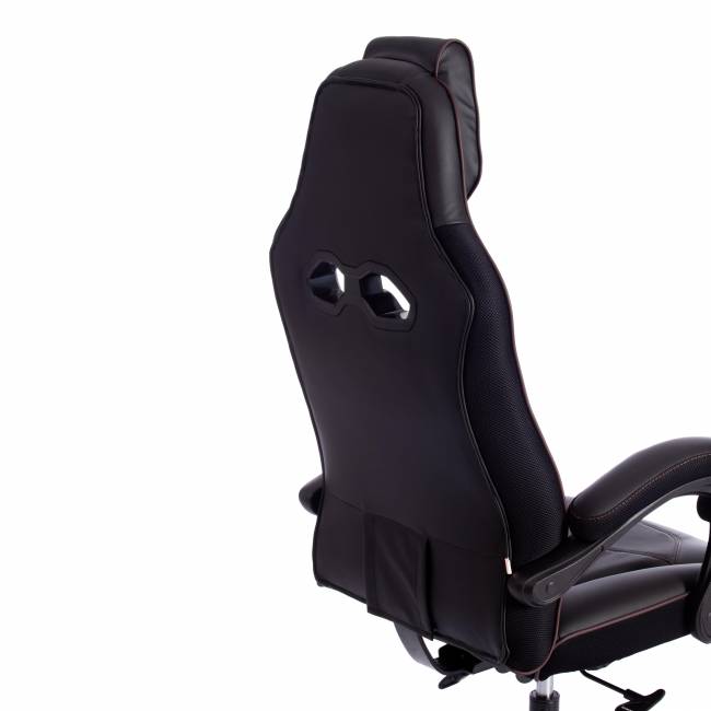 Кресло ARENA кож/зам, черный/черный карбон, 36-6/карбон черный