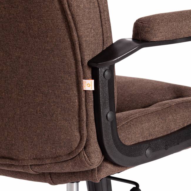 Кресло BERGAMO хром (22) ткань, коричневый, 3М7-147 коричневый ткань