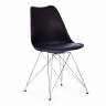 Стул TULIP IRON CHAIR (mod.EC-123) / 1 шт. в упаковке металл/пластик, 54,5*48*83,5см, черный черный металл/пластик