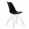 Стул TULIP IRON CHAIR (mod.EC-123) / 1 шт. в упаковке металл/пластик, 54,5*48*83,5см, черный черный металл/пластик