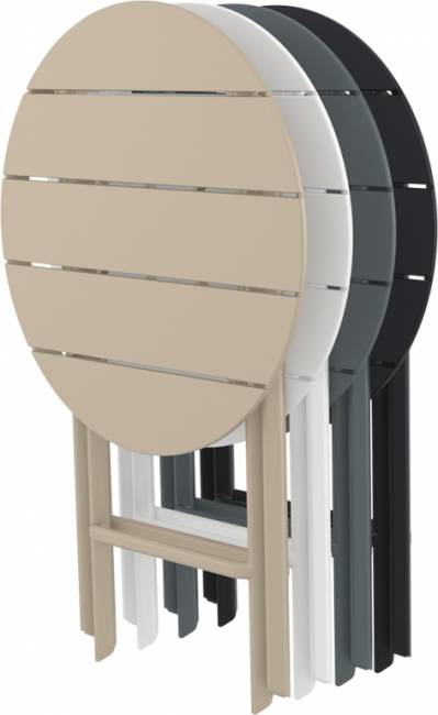 Стол пластиковый складной Helen Folding Table Ø60 опаловый зеленый Ø600х740 мм Стол пластиковый складной Helen Folding Table Ø60 опаловый зеленый Ø600х740 мм